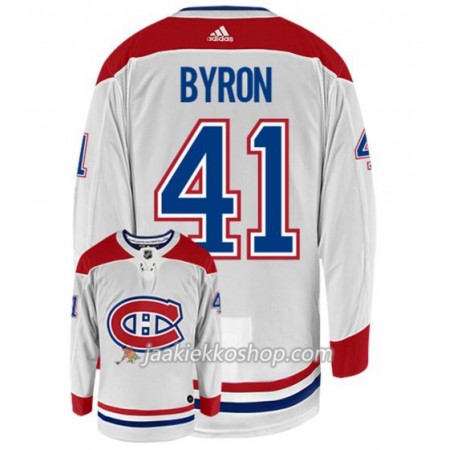Miehille NHL Montreal Canadiens Pelipaita PAUL BYRON 41 Adidas Valkoinen Authentic